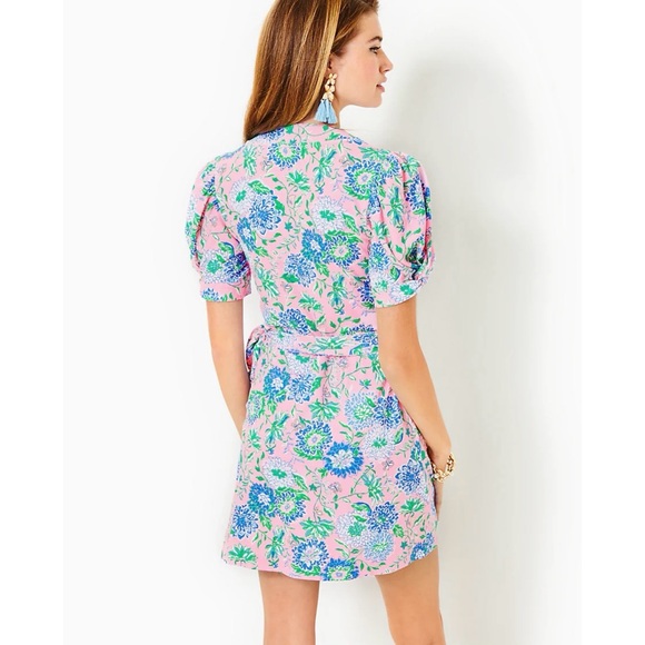 NWOT Lilly Pulitzer Sailynn Short Sleeve Romper Conch Shell Pink Rumor Has It - Picture 13 of 13